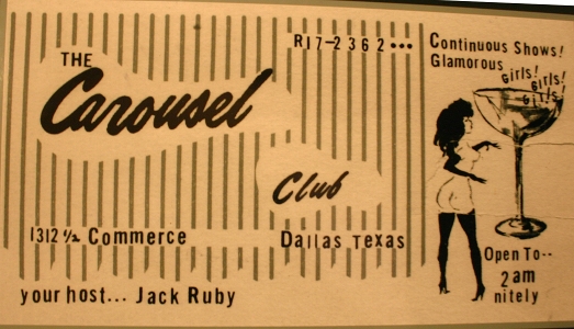 Carousel Club, Jack Ruby's burlesque