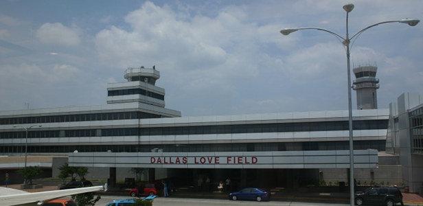 Love Field Airport Dallas, where John F. Kennedy November 22, 1963